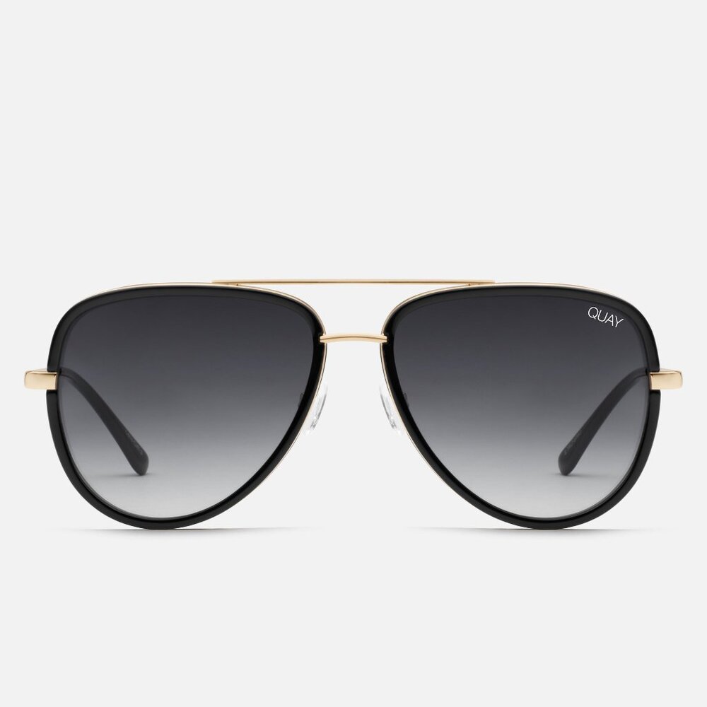 Quay Australia Black and Gold Sunglasses